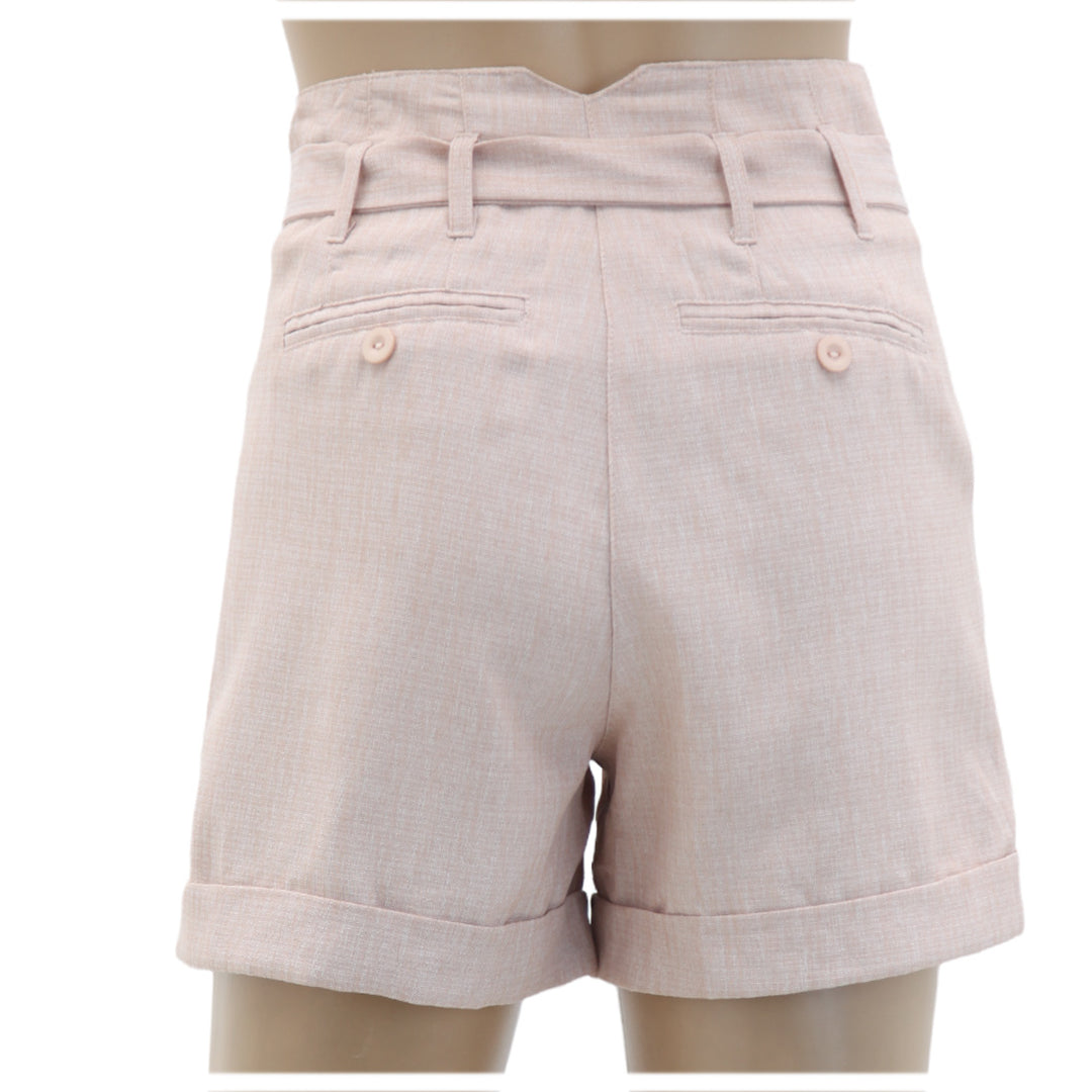 Ladies Dotti Paperbag Waist Shorts