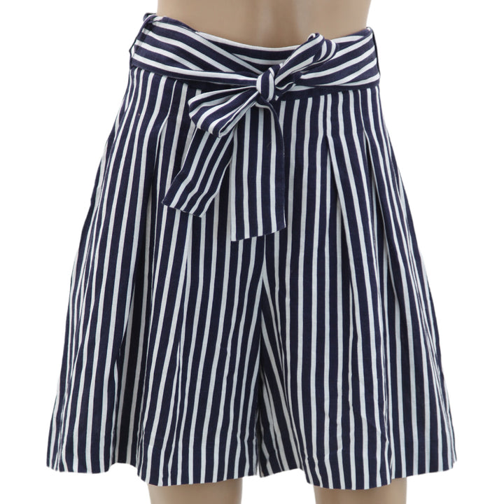 Ladies Veronika Maine Stripe Linen Shorts