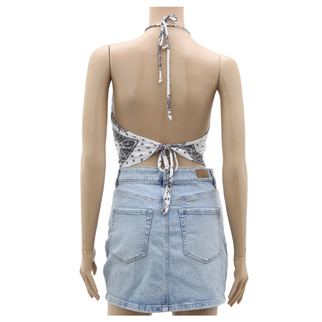 Ladies Rebellious DreamTie Back Halter Crop Top