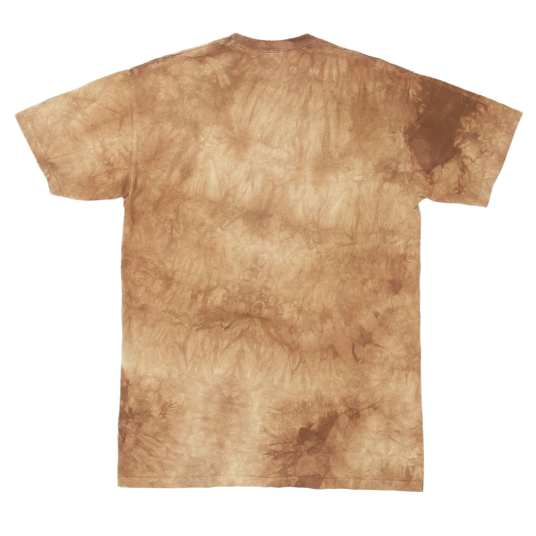 Mens The Mountain Lion Face Tie Dye T-Shirt Made In USA