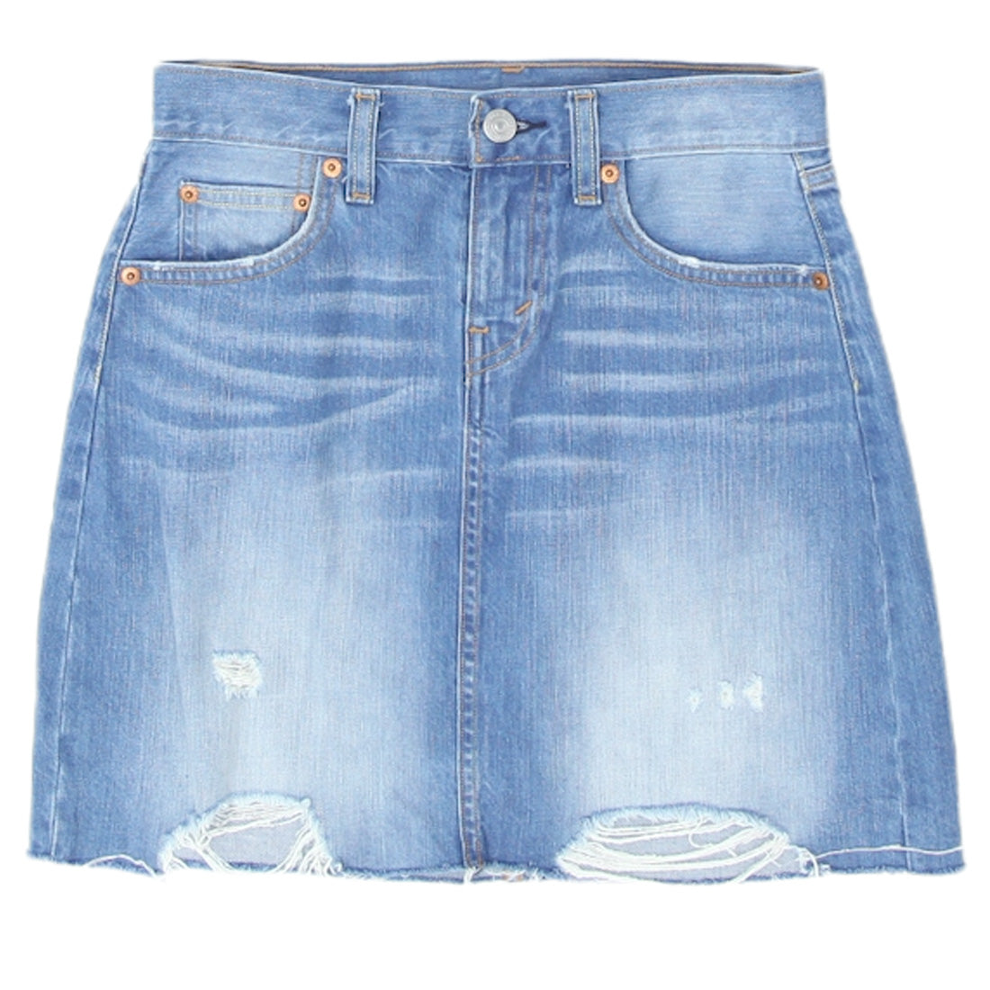 Levi's frayed denim skirt hotsell