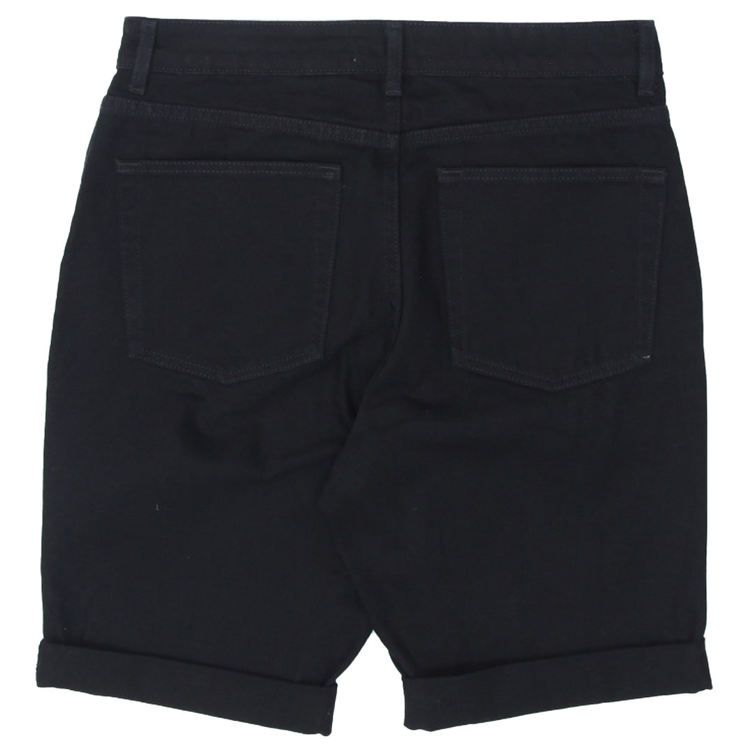 Ladies FR Rework MNG Black Cuff Denim Shorts