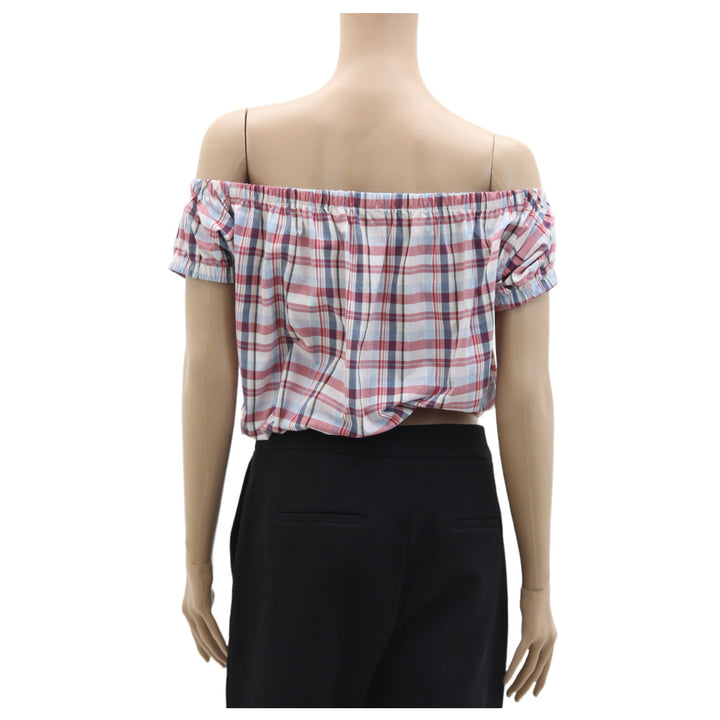 Ladies Nautica Off-Shoulder Elasctic Crop Top