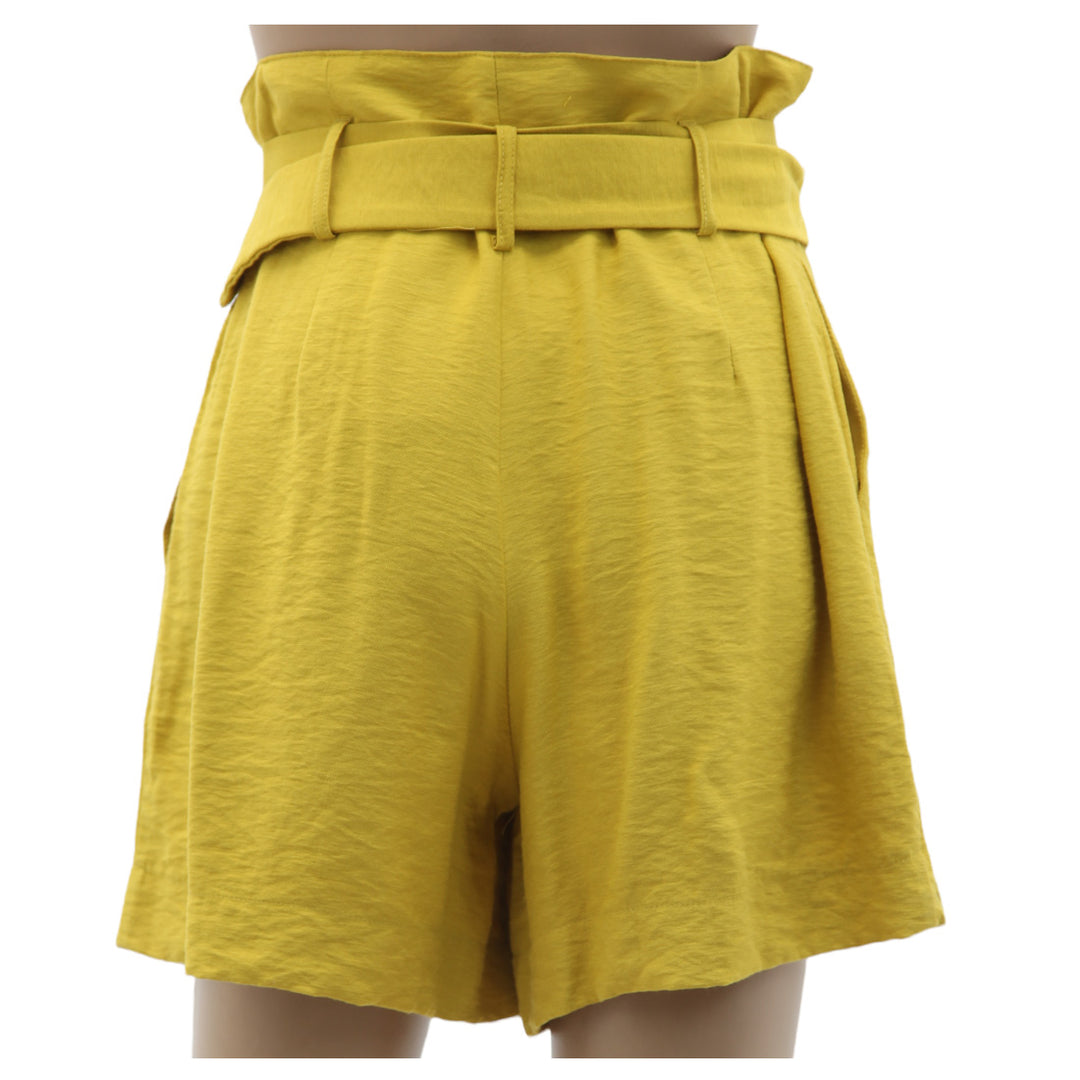 Ladies Stradivarius Paperbag Waist Shorts