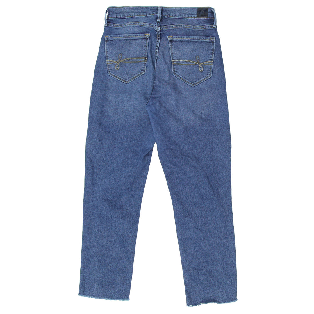 Ladies Denizen By Levi's High Rise Slim Frayed Denim Pants