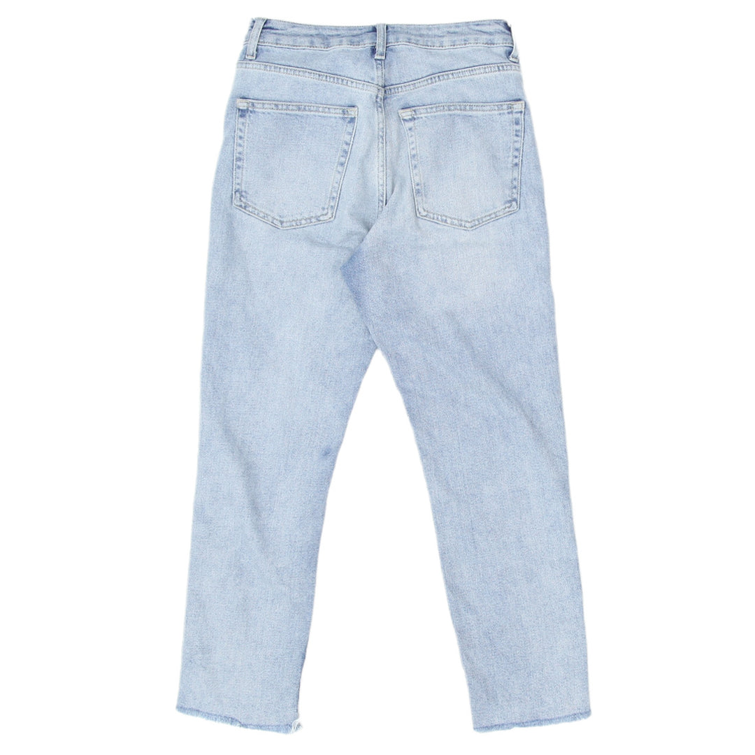 Ladies TopShop Moto TearAway Frayed Denim Pants