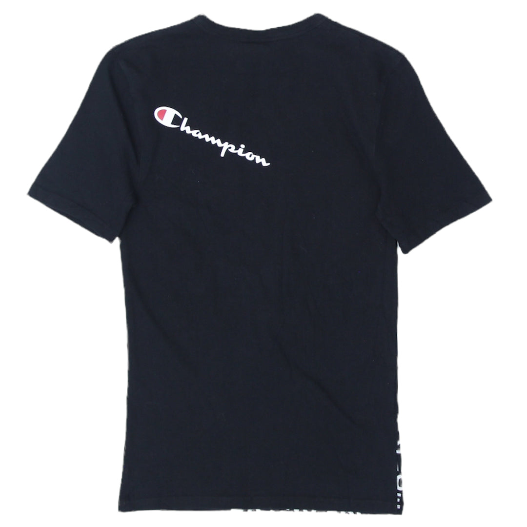 Mens Champion Short Sleeve Black T-Shirt