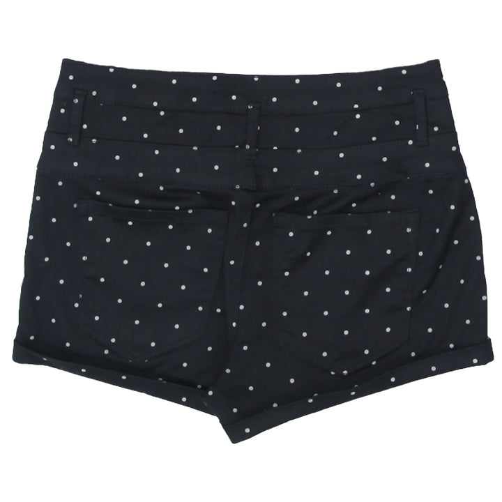 Ladies Refuge Black Polka Dot Shorts