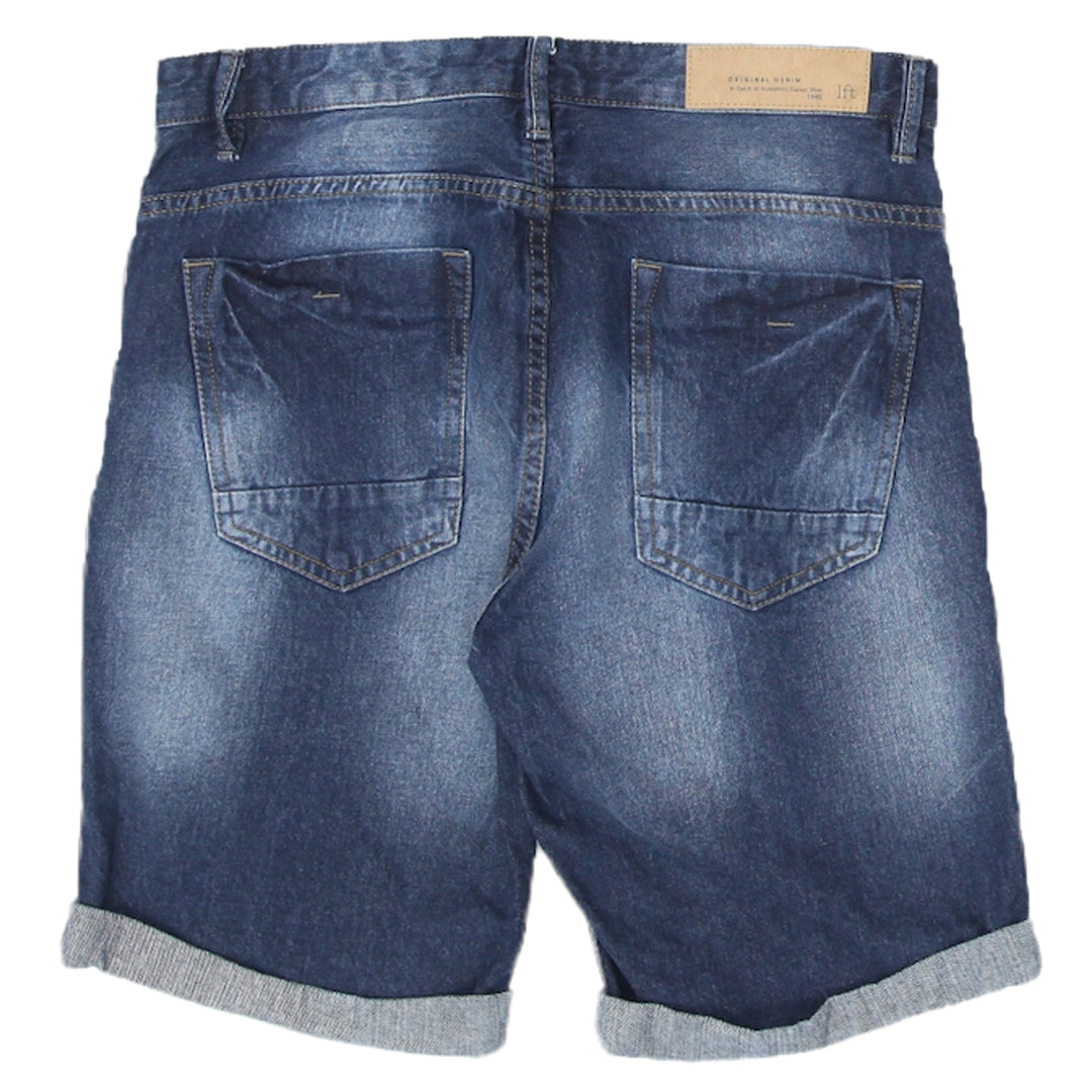 Mens Lft Denim Collection Cuff Denim Shorts