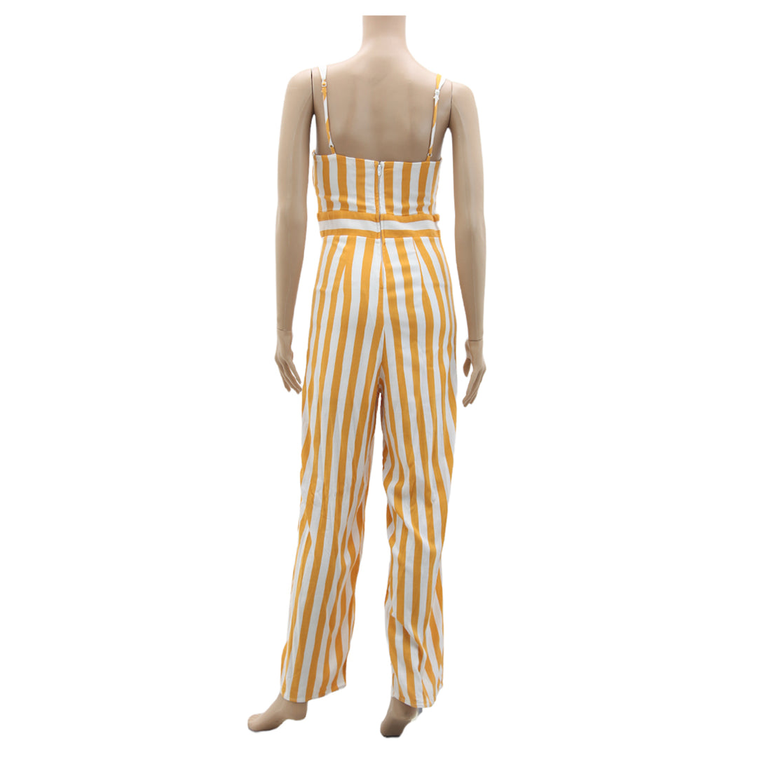 Ladies Miami Stripe Strappy Jumpsuit