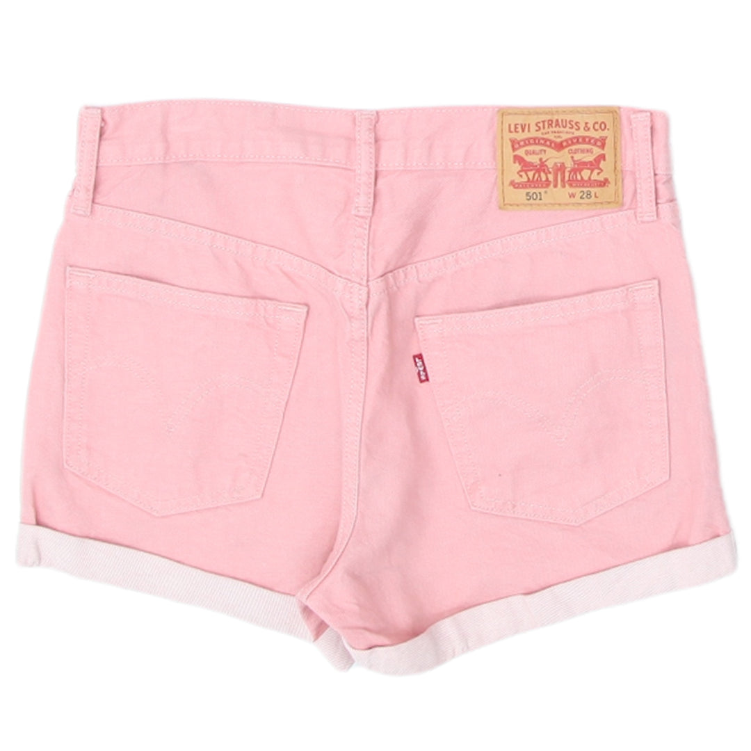 Ladies Levi Strauss # 501 Cuff Denim Shorts