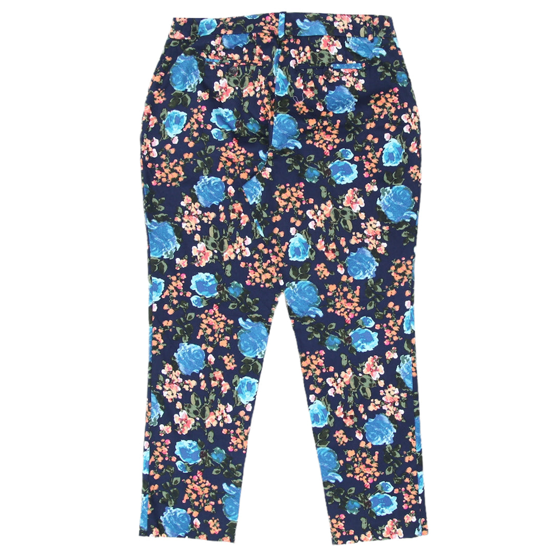 Ladies Merona Floral Stretch Curvy Pants