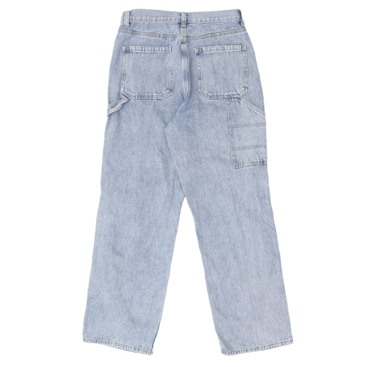 Ladies Simple Society High Waist Carpenter Denim Pants