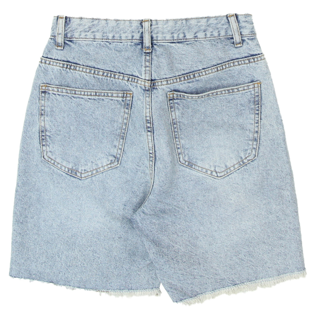 Ladies Cotton High Waist Bermuda Shorts