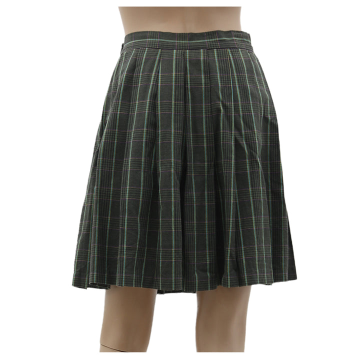 Vintage Ladies Uncle Louie's Plaid Pleated Skirt