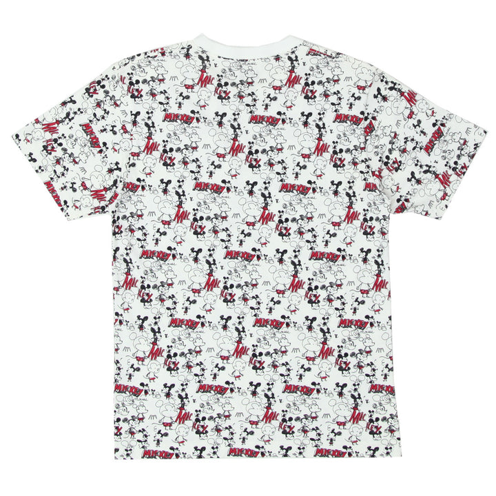 Ladies Uniqlo Mickey Mouse All Over Print T-Shirt