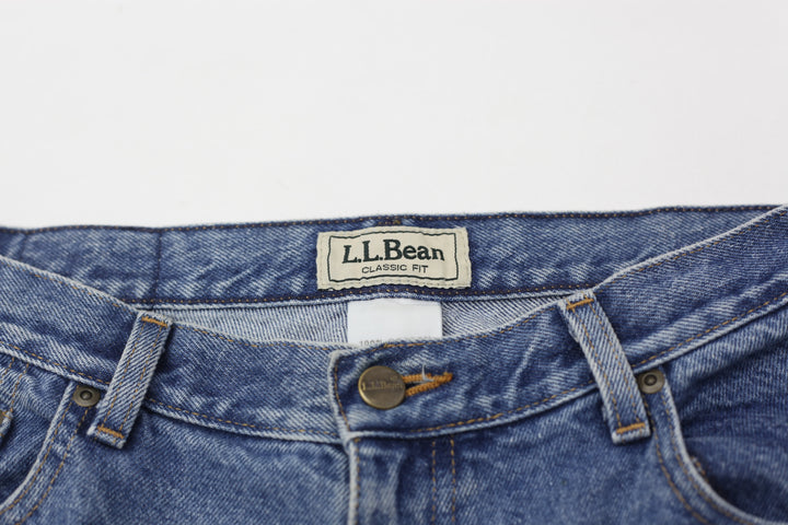 Vintage L.L Bean Classic Fit High Waist Denim Pants