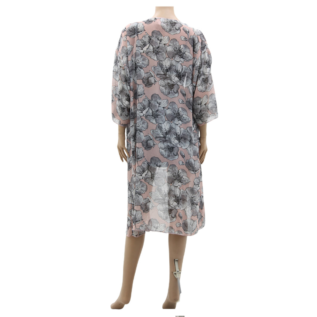 Ladies Lularoe Floral Chiffon Kimono