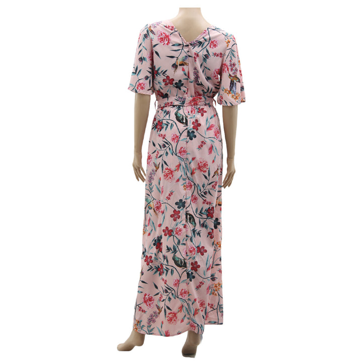 Ladies Floral Short Sleeve Maxi Romper