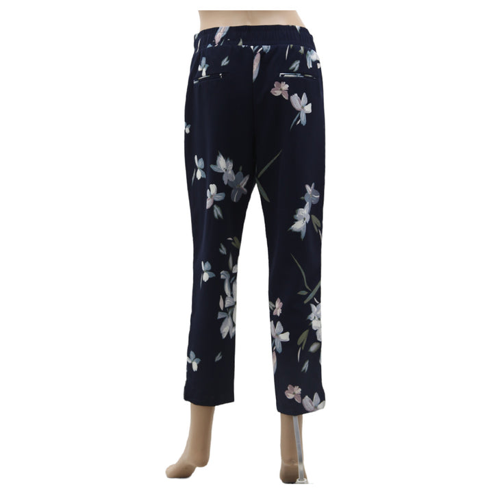 Ladies One Floral Cigarette Pants