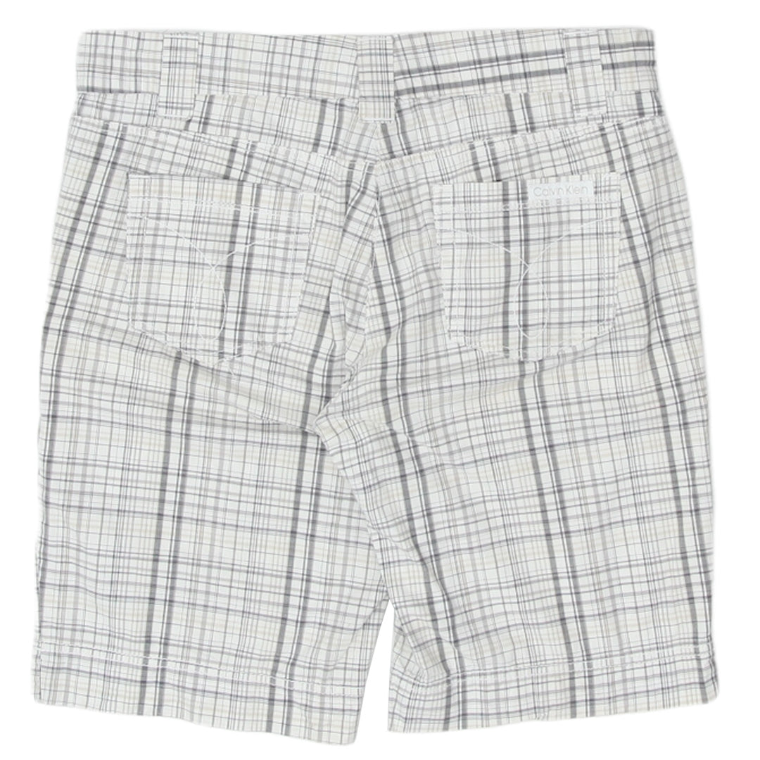 Ladies Calvin Klein Checkered Bermuda Shorts