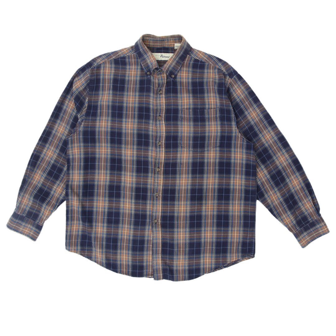 Mens Plaid Long Sleeve Shirt