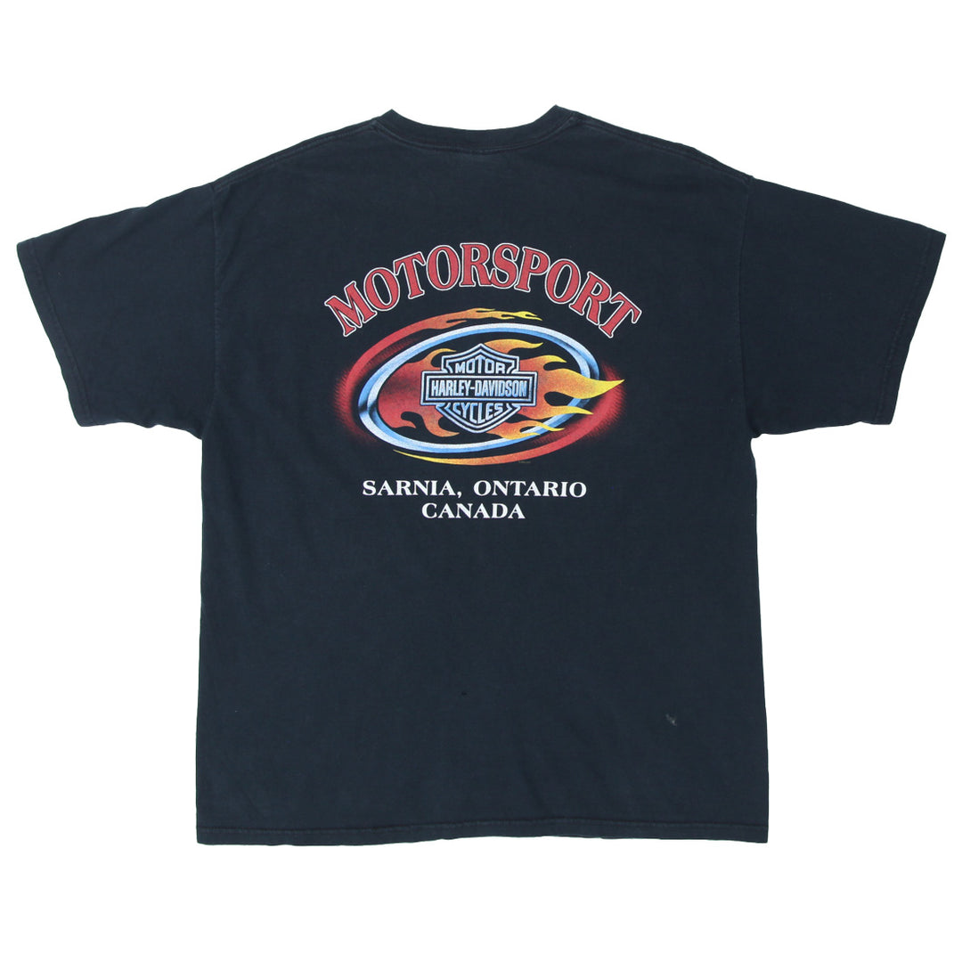 Harley Davidson Motorsport Sarnia Ontario Canada VNTG T-Shirt