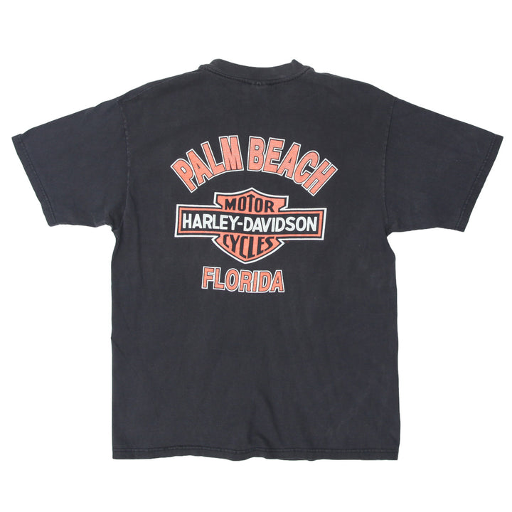 Harley Davidson Palm Beach Florida VNTG T-Shirt Made In USA