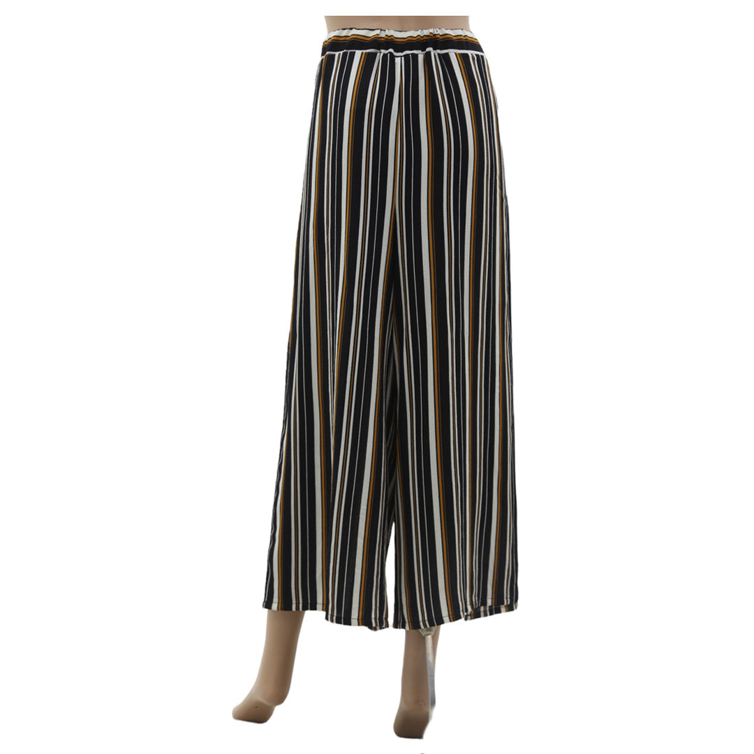 Ladies Stripe Culottes Pants