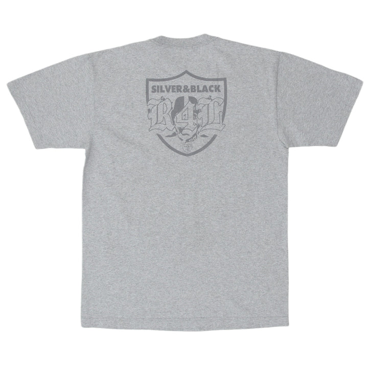 Shaka Wear Raiders One Nation Silver & Black VNTG T-Shirt