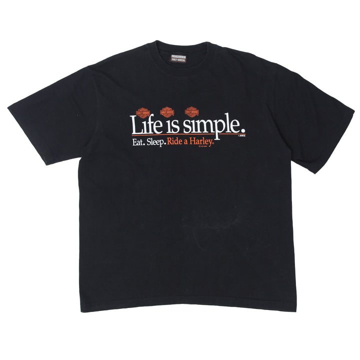 2000 Harley Davidson Life Is Simple VNTG T-Shirt