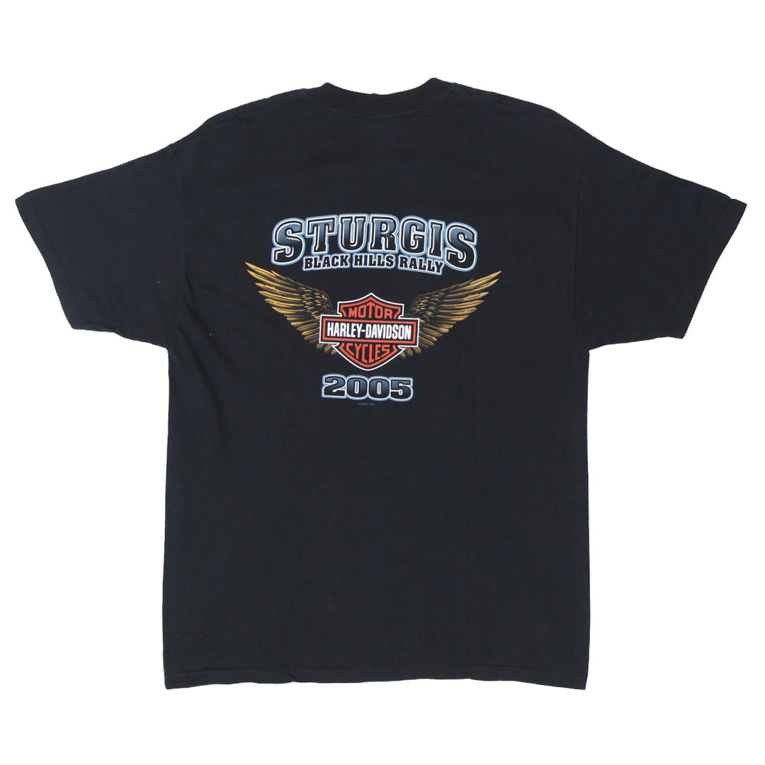 2005 Harley Davidson Sturgis Black Hills Rally Vintage T-Shirt Made In USA