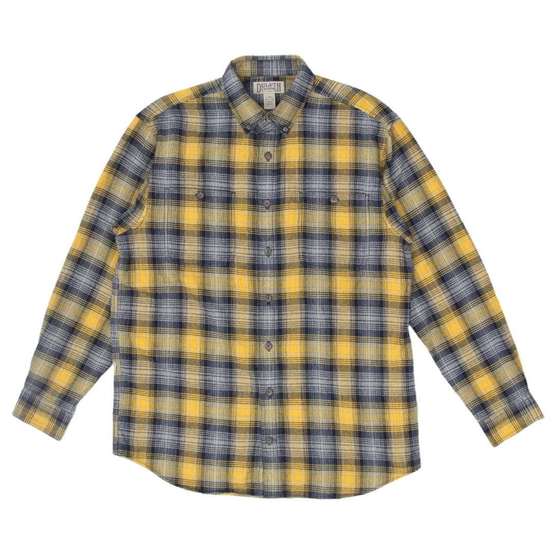 Mens Duluth Trading Co Plaid Flannel Shirt