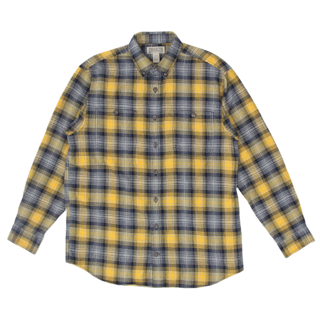 Mens Duluth Trading Co Plaid Flannel Shirt