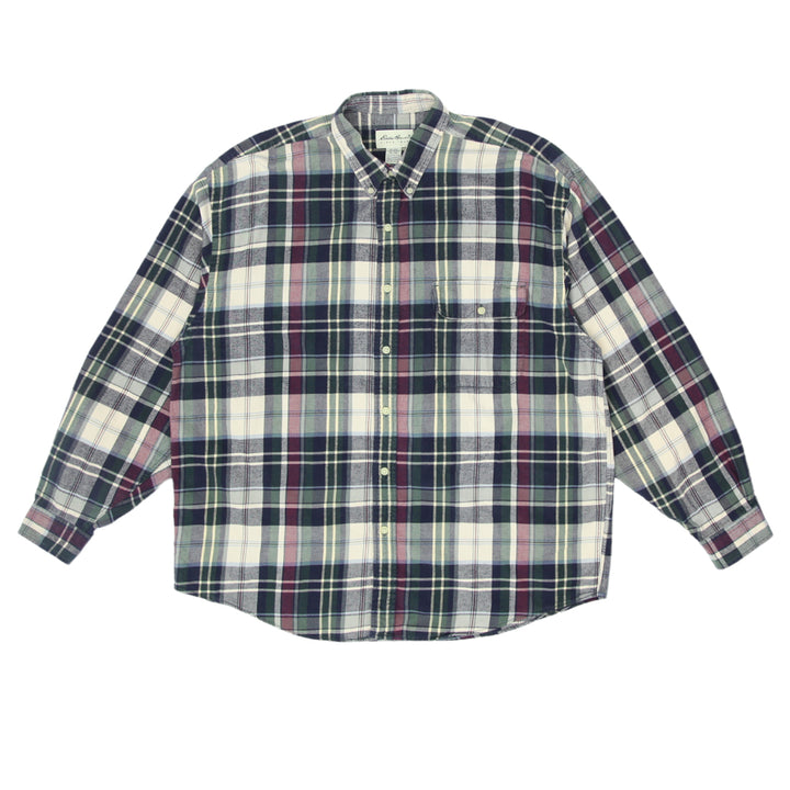 Mens Eddie Bauer Plaid Flannel Shirt