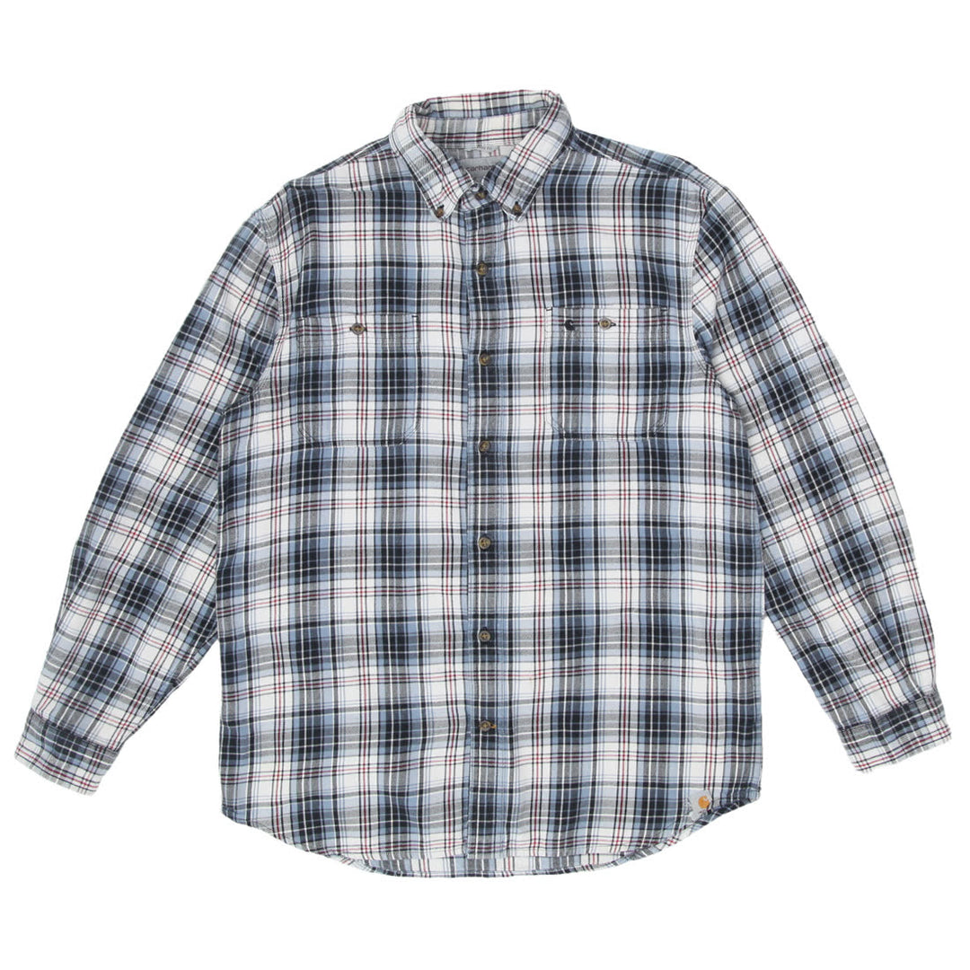 Mens Carhartt Relaxed Fit Plaid Long Sleeve Shirt