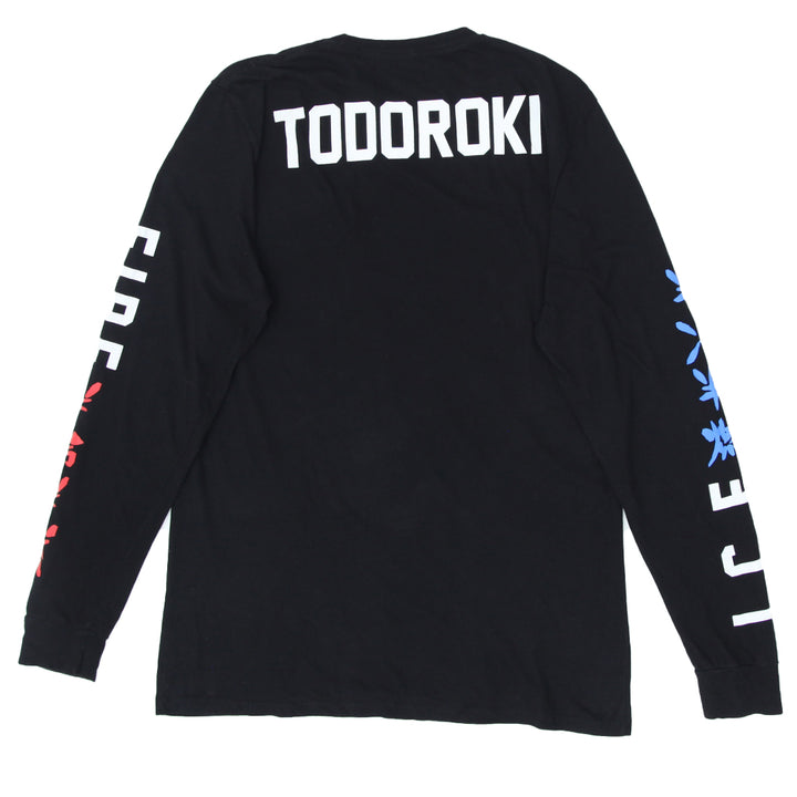 Mens My Hero Academia Todoroki Long Sleeve Anime T-Shirt