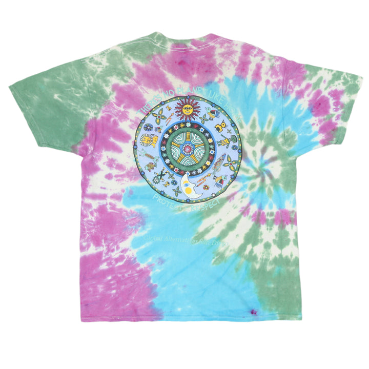 Vintage Global Atlernatives San Diego ' There's No Planet Like Home' Tie Dye T-Shirt