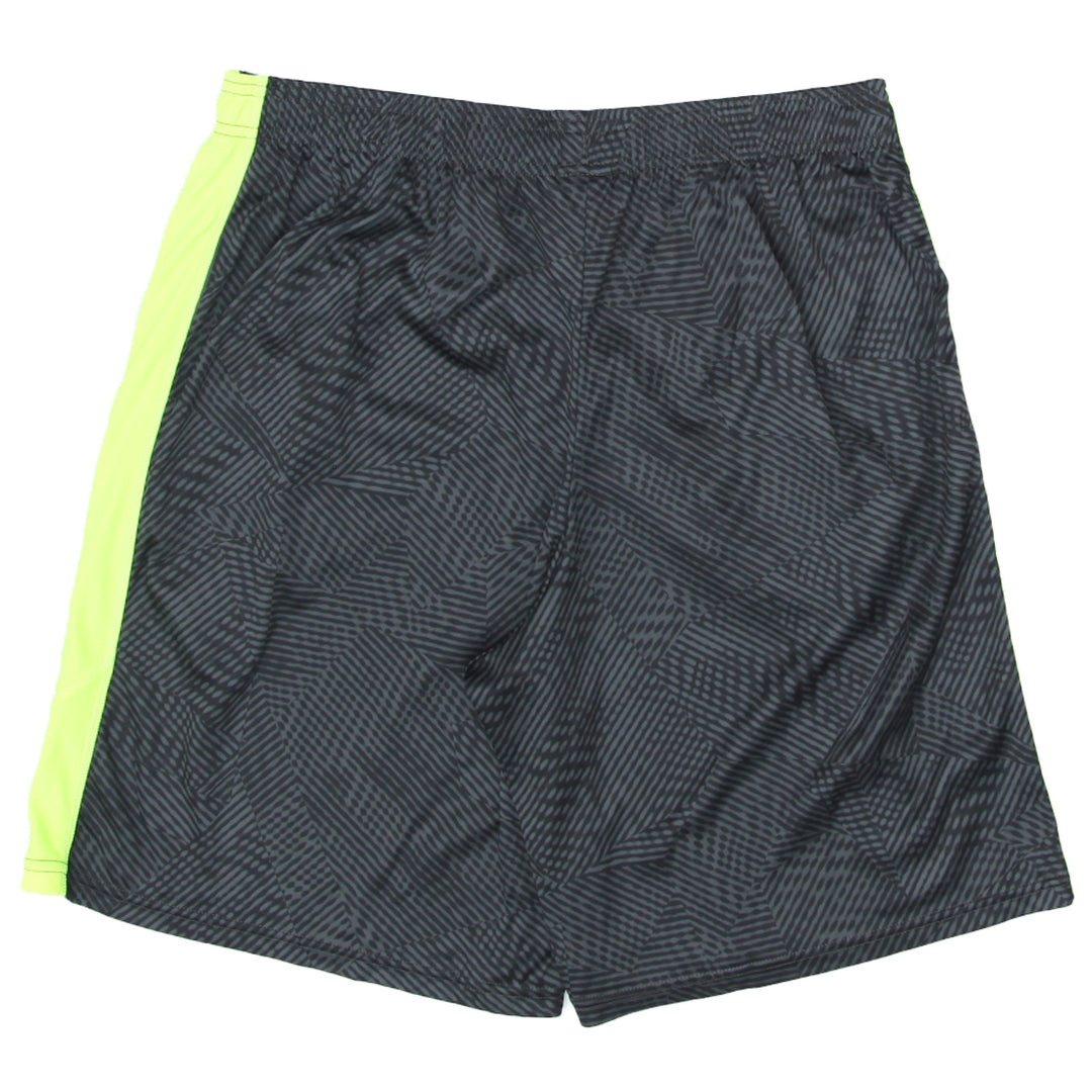 Mens Champion Duo Dry Neon/Gray Printed Sports Shorts