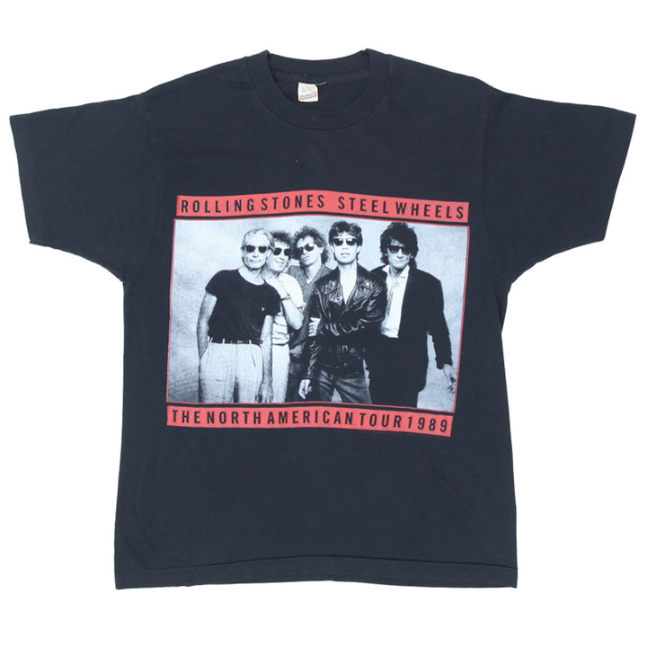 1989 The Rolling Stones Steel Wheels The North American Tour VNTG T-Shirt Single Stitch