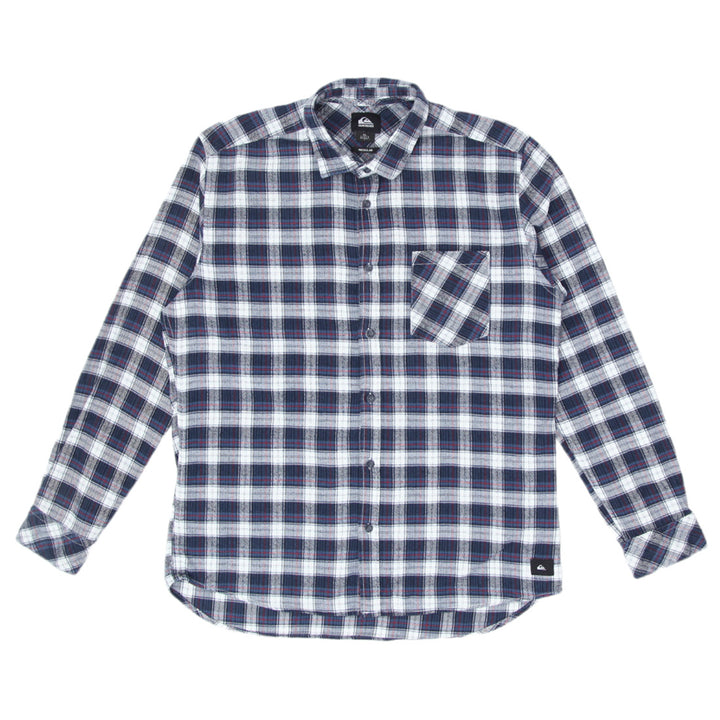 Mens Quiksilver Plaid Flannel Shirt