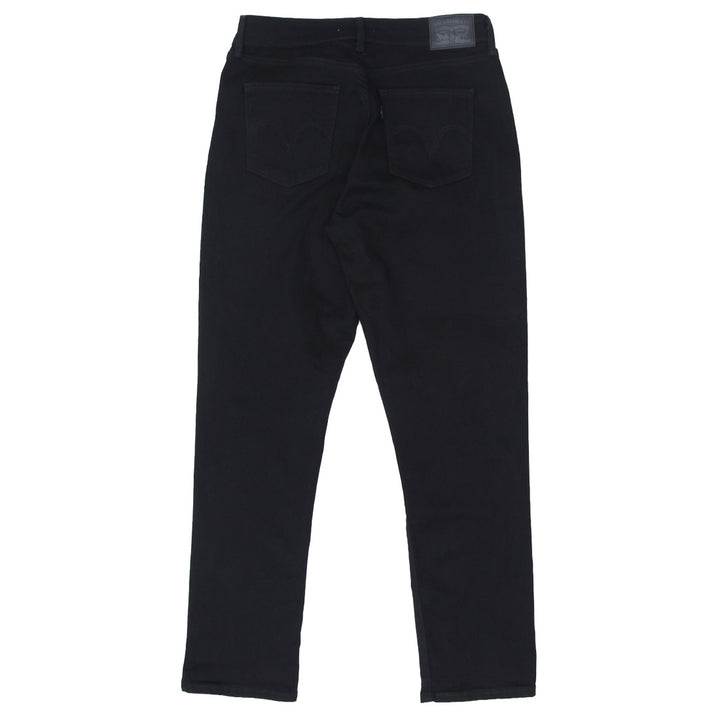 Ladies Classic Mid Rise Skinny Black Denim Pants