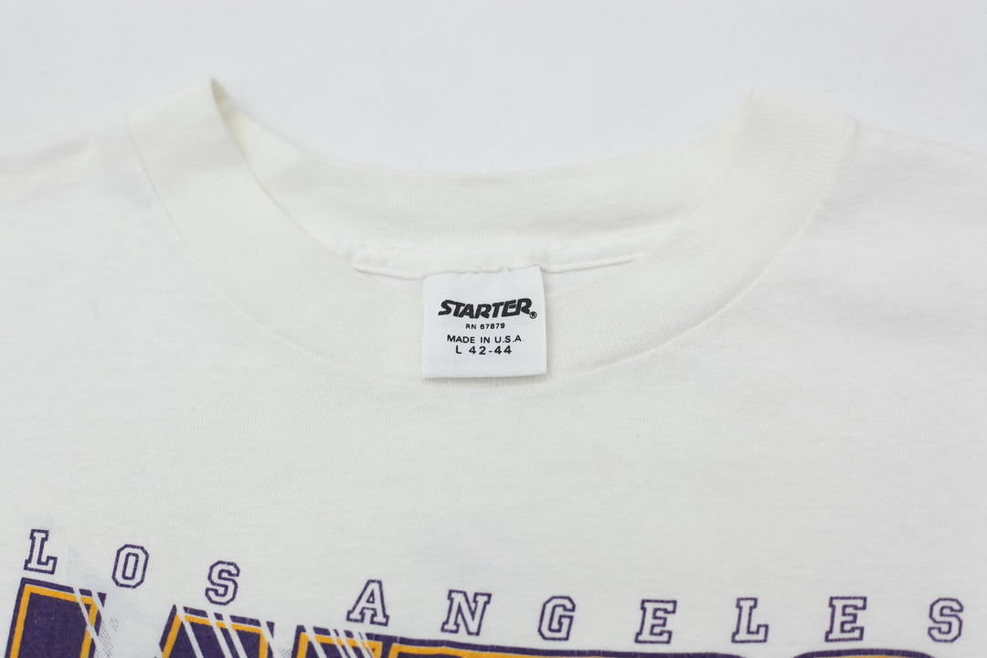 Starter 1988 NBA Los Angeles Lakers Back To Back Champs VNTG T-Shirt Single Stitch Made in USA