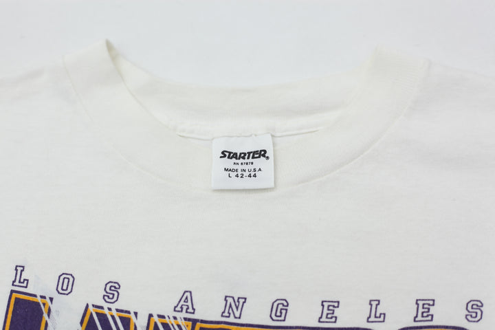 Starter 1988 NBA Los Angeles Lakers Back To Back Champs VNTG T-Shirt Single Stitch Made in USA