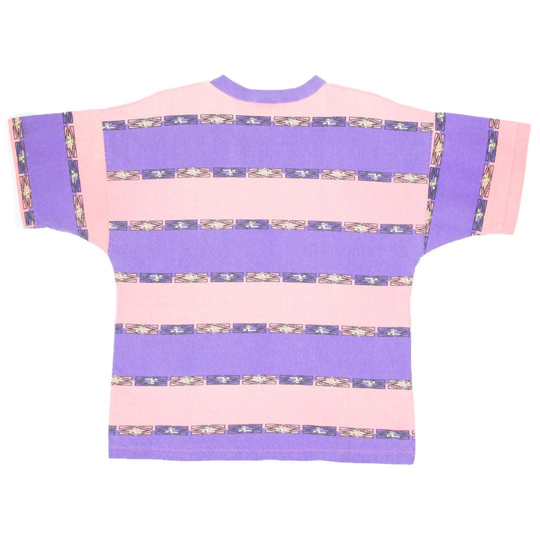 Hobie Purple/Pink Stripe Vintage Single Stitch T-Shirt Made In USA