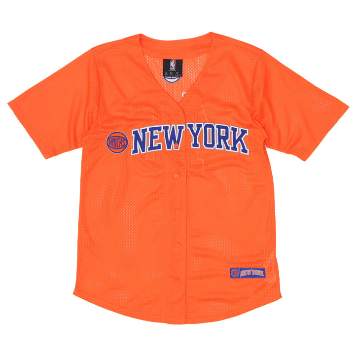 Ladies NBA New York Knicks Baseball T-Shirt