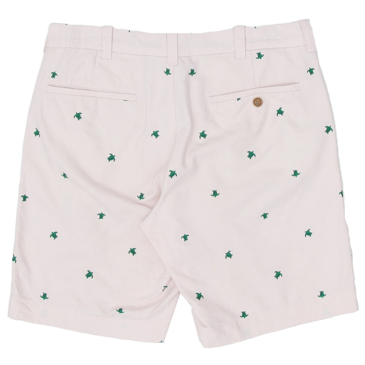 Mens J.Crew Turtle Print Pink Casual Shorts