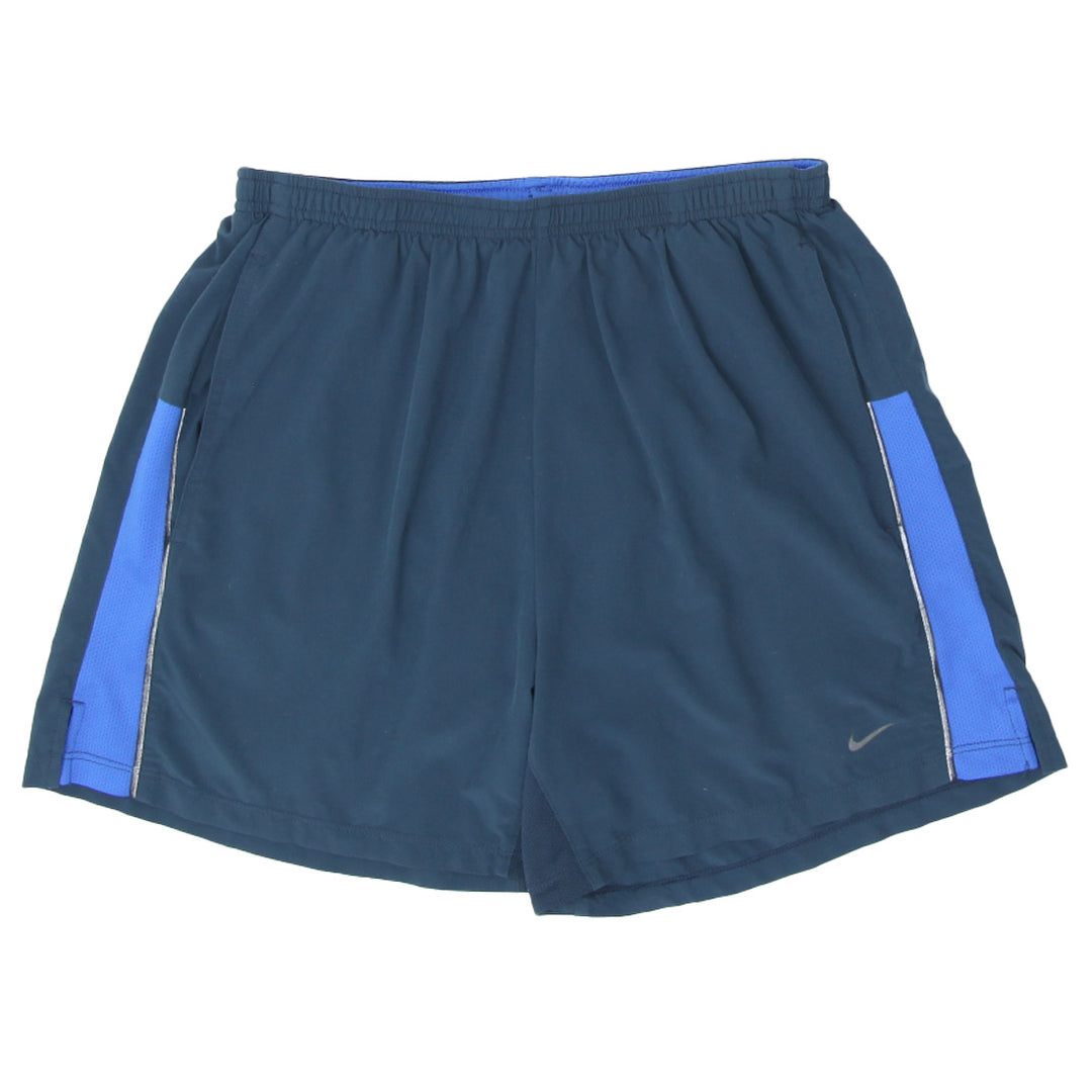 Mens Nike Gray/Blue Running Shorts