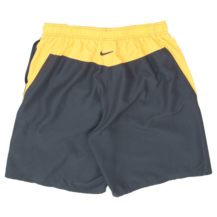Mens Nike Swoosh Embroidered Orange/Gray Board Shorts