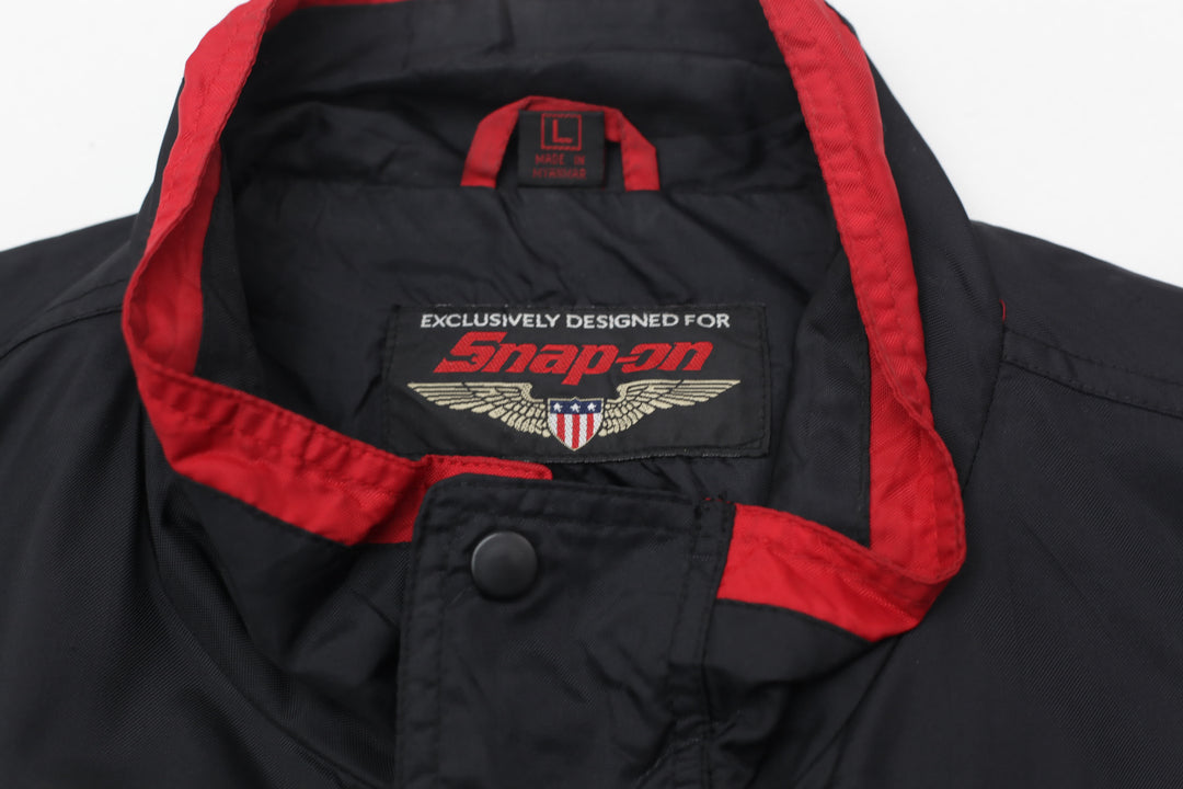 Vintage Snap-On Embroidered Full Zip Nylon Jacket